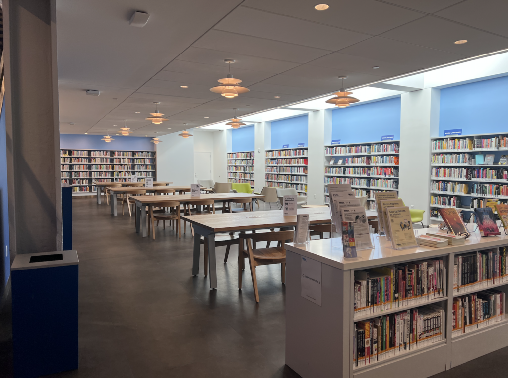 Interior of Sunset Park Library by Gregg Richards